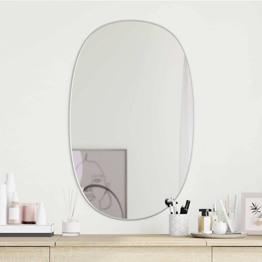 vidaXL Wall Mirror Silver 70x45 cm 1