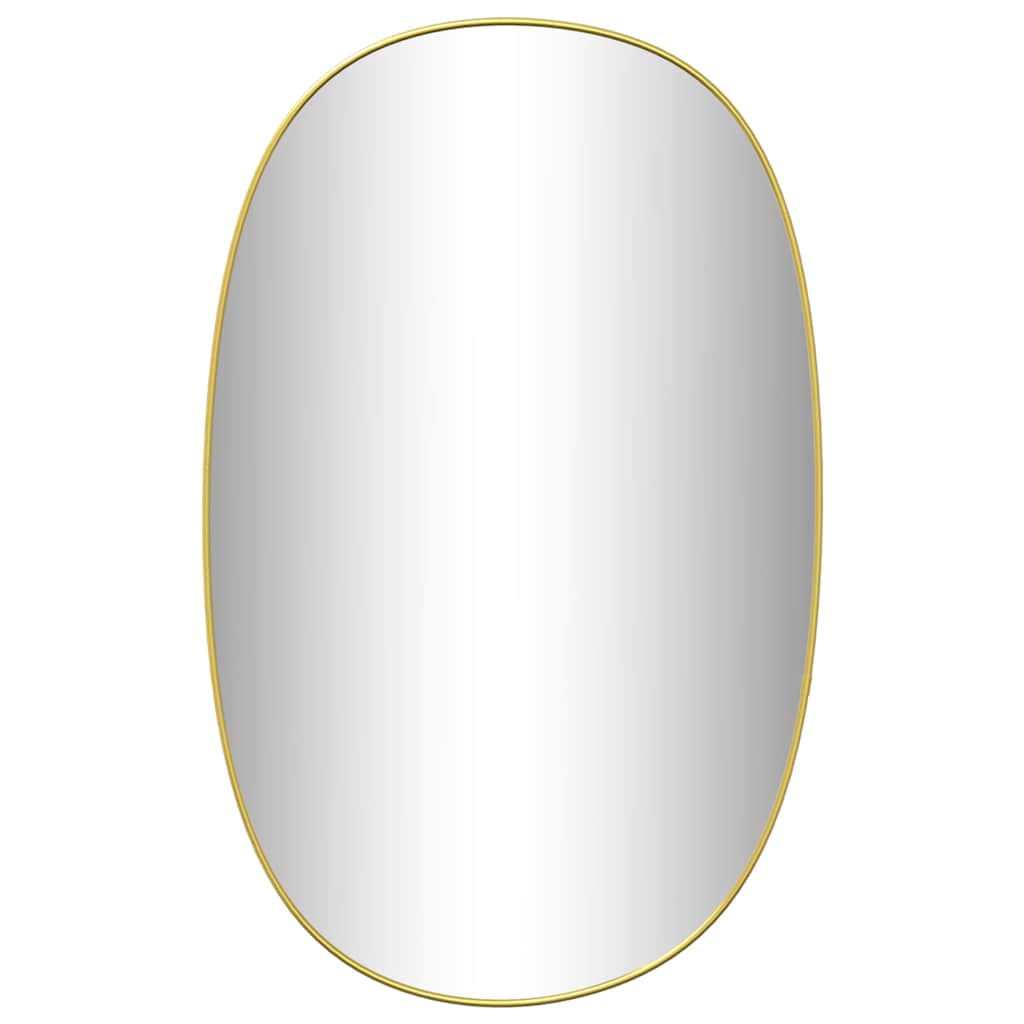 vidaXL Wall Mirror Gold 70x45 cm 2