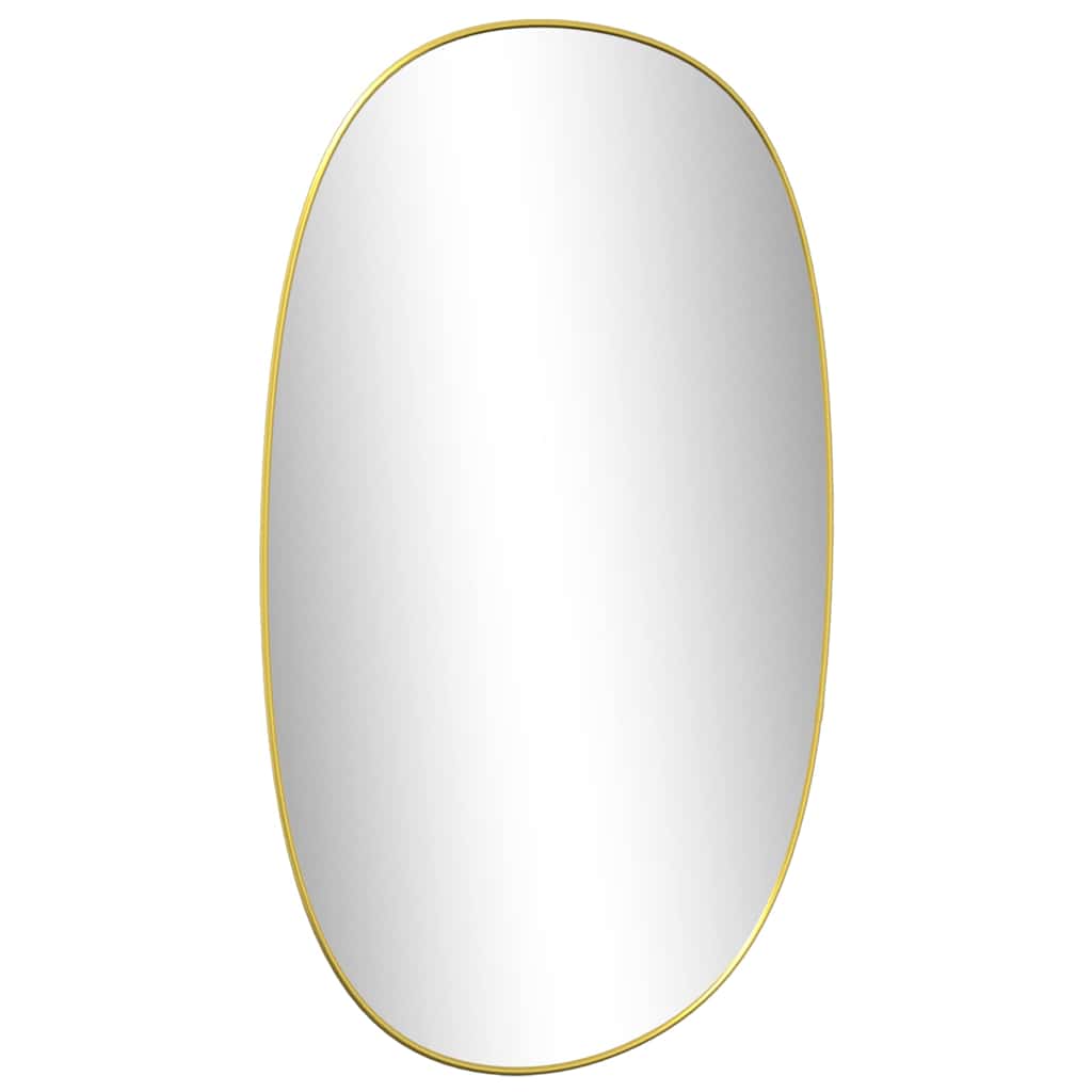 vidaXL Wall Mirror Gold 70x45 cm 4