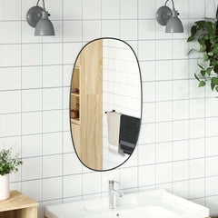 vidaXL Wall Mirror Black 70x45 cm 3