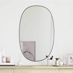 vidaXL Wall Mirror Black 70x45 cm 1