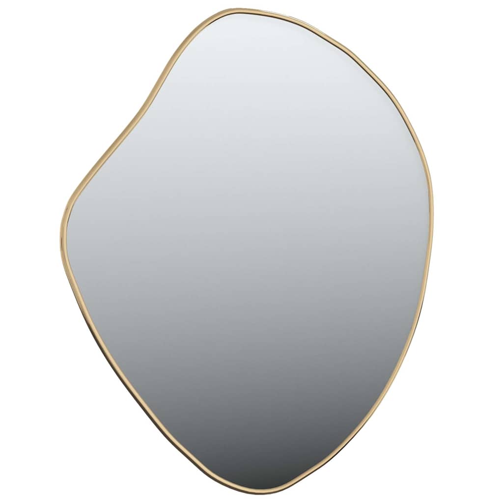 vidaXL Wall Mirror Gold 60x50 cm 3