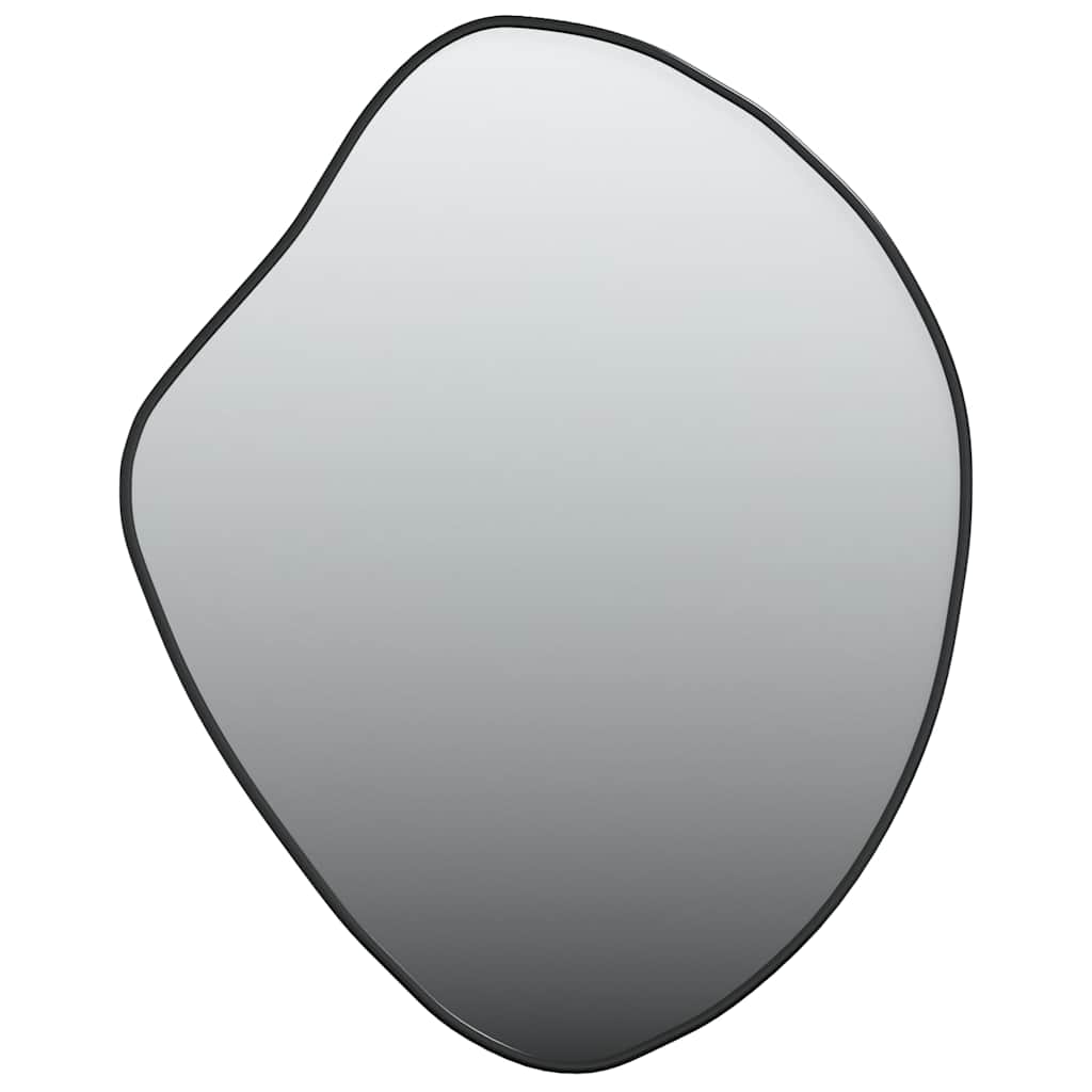 vidaXL Wall Mirror Black 60x50 cm 2