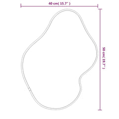 vidaXL Wall Mirror Silver 50x40 cm 6