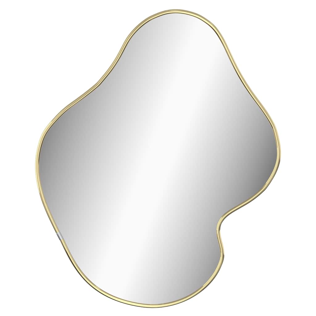 vidaXL Wall Mirror Gold 50x40 cm 2