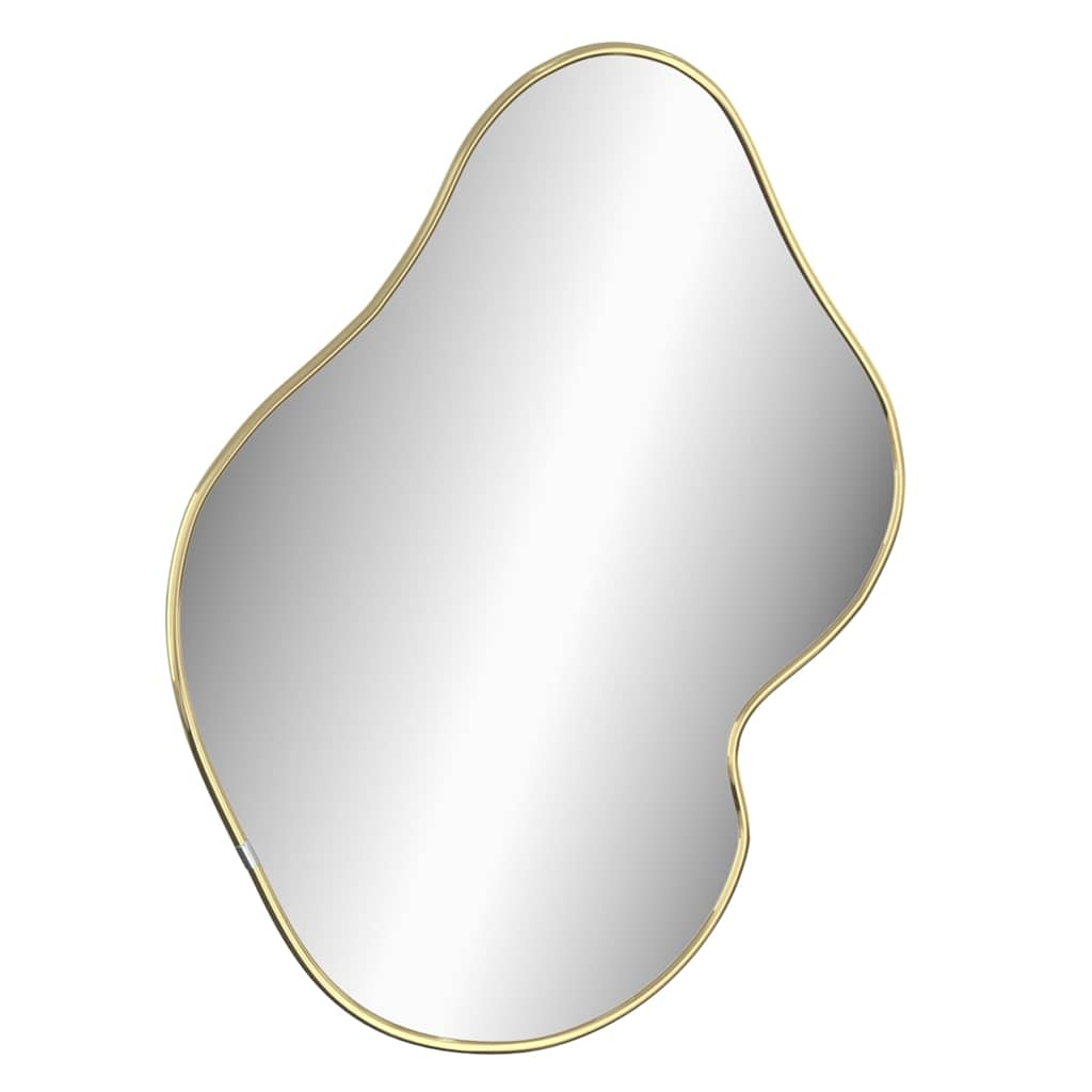 vidaXL Wall Mirror Gold 50x40 cm 3