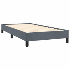 Bed Frame without Mattress Twin Velvet Dark grey 100 x 203 cm