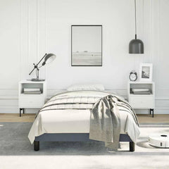 Bed Frame without Mattress Twin Velvet Dark grey 100 x 203 cm