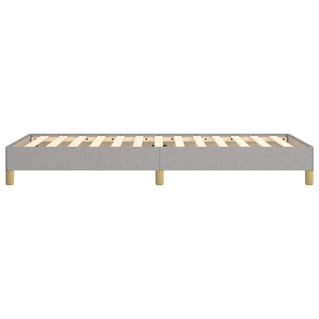 vidaXL Bed Frame without Mattress Light Grey 90x190 cm Single Single Fabric 6
