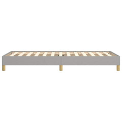 vidaXL Bed Frame without Mattress Light Grey 90x190 cm Single Single Fabric 6