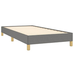 vidaXL Bed Frame without Mattress Dark Grey 90x190 cm Single Single Fabric 4