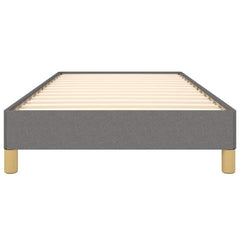 vidaXL Bed Frame without Mattress Dark Grey 90x190 cm Single Single Fabric 5