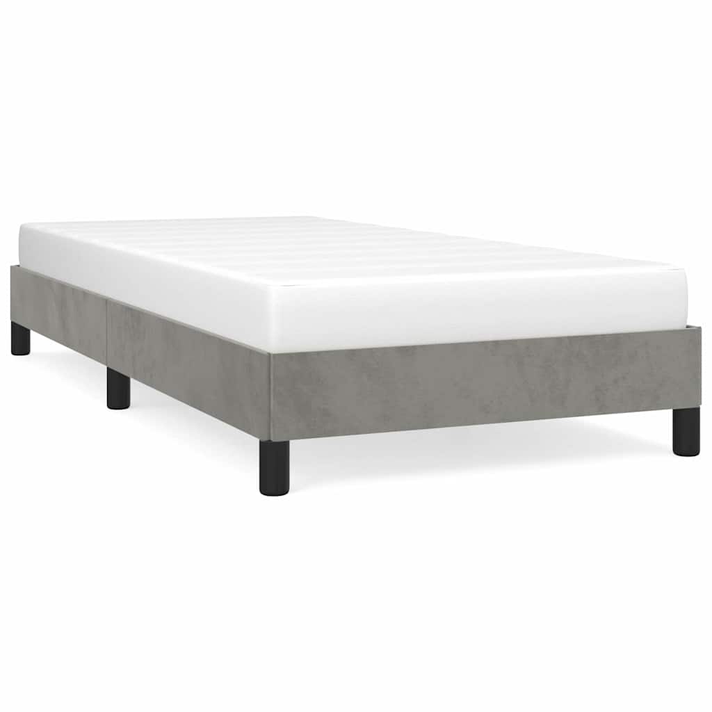 Bed Frame without Mattress Double Velvet