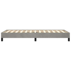 vidaXL Bed Frame without Mattress Light Grey 90x190 cm Single Single Velvet 6