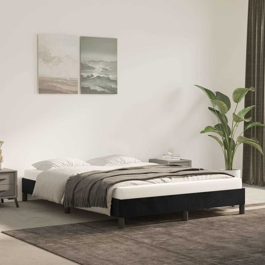 vidaXL Bed Frame without Mattress 135x190 cm Double Velvet