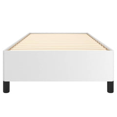 vidaXL Bed Frame without Mattress White 90x190 cm Single Single Faux Leather 5