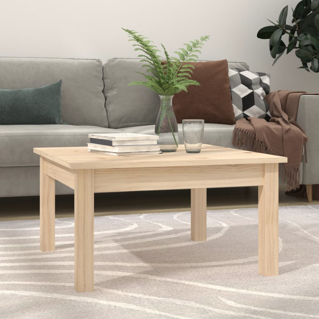 814229 vidaXL Coffee Table 55x55x30 cm Solid Wood Pine 1