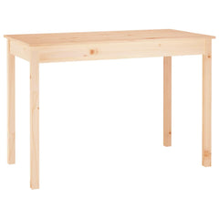 vidaXL Dining Table 110x55x75 cm Solid Wood Pine 2