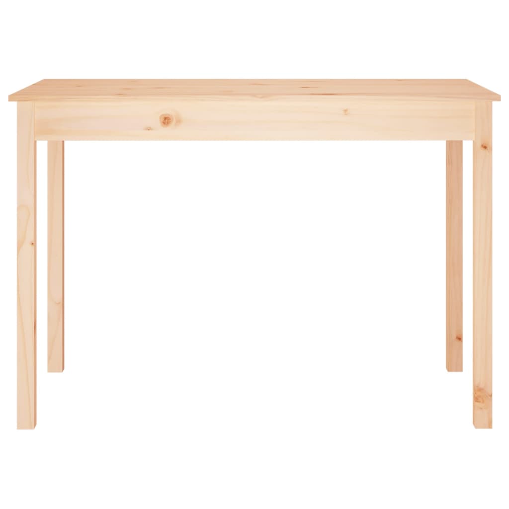 vidaXL Dining Table 110x55x75 cm Solid Wood Pine 3