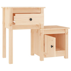 vidaXL Bedside Cabinet | Set of 2 | Pine | Solid pine wood | Standard 4