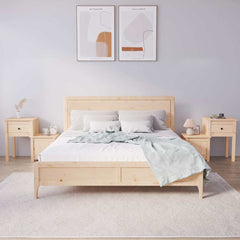 vidaXL Bedside Cabinet | Set of 2 | Pine | Solid pine wood | Standard 1