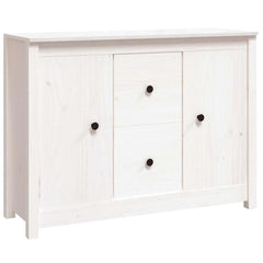Sideboard 100x35x74 cm Solid Wood Pine White