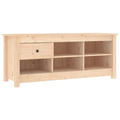 vidaXL Shoe Cabinet 110x38x45.5 cm Solid Wood Pine 2