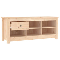vidaXL Shoe Cabinet 110x38x45.5 cm Solid Wood Pine 4