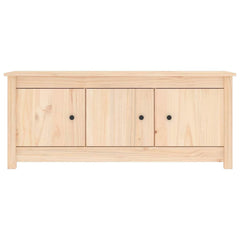 vidaXL Shoe Cabinet 110x38x45.5 cm Solid Wood Pine 3
