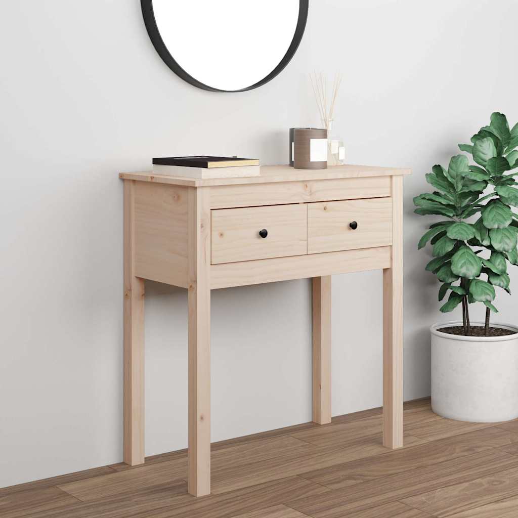 vidaXL Console Table 70x35x75 cm Solid Wood Pine 1