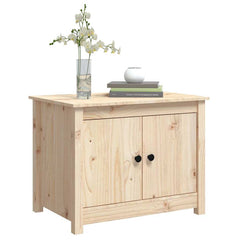 vidaXL Coffee Table 71x49x55 cm Solid Wood Pine 4