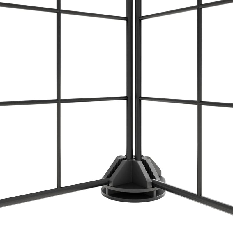 52-Panel Pet Cage with Door Black 35x35 cm Steel