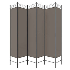 vidaXL 6-Panel Room Divider Anthracite 240x200 cm Fabric 4