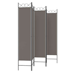 vidaXL 5-Panel Room Divider Anthracite 200x220 cm Fabric 5