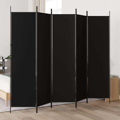 6-Panel Room Divider in Black
