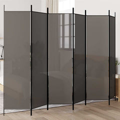 vidaXL 6-Panel Room Divider Anthracite 300x200 cm Fabric 1