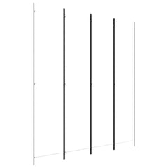 vidaXL 4-Panel Room Divider White 200x220 cm Fabric 2