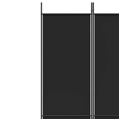 vidaXL 5-Panel Room Divider Black 250x220 cm Fabric 6