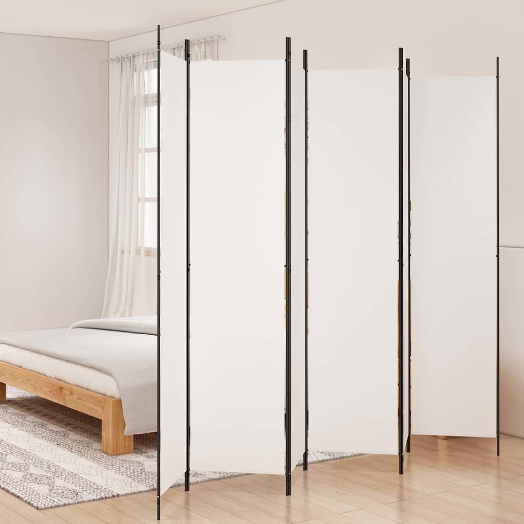 vidaXL 6-Panel Room Divider Fabric