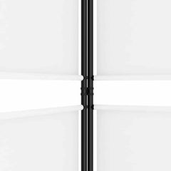 vidaXL 5-Panel Room Divider White 250x180 cm Fabric 6