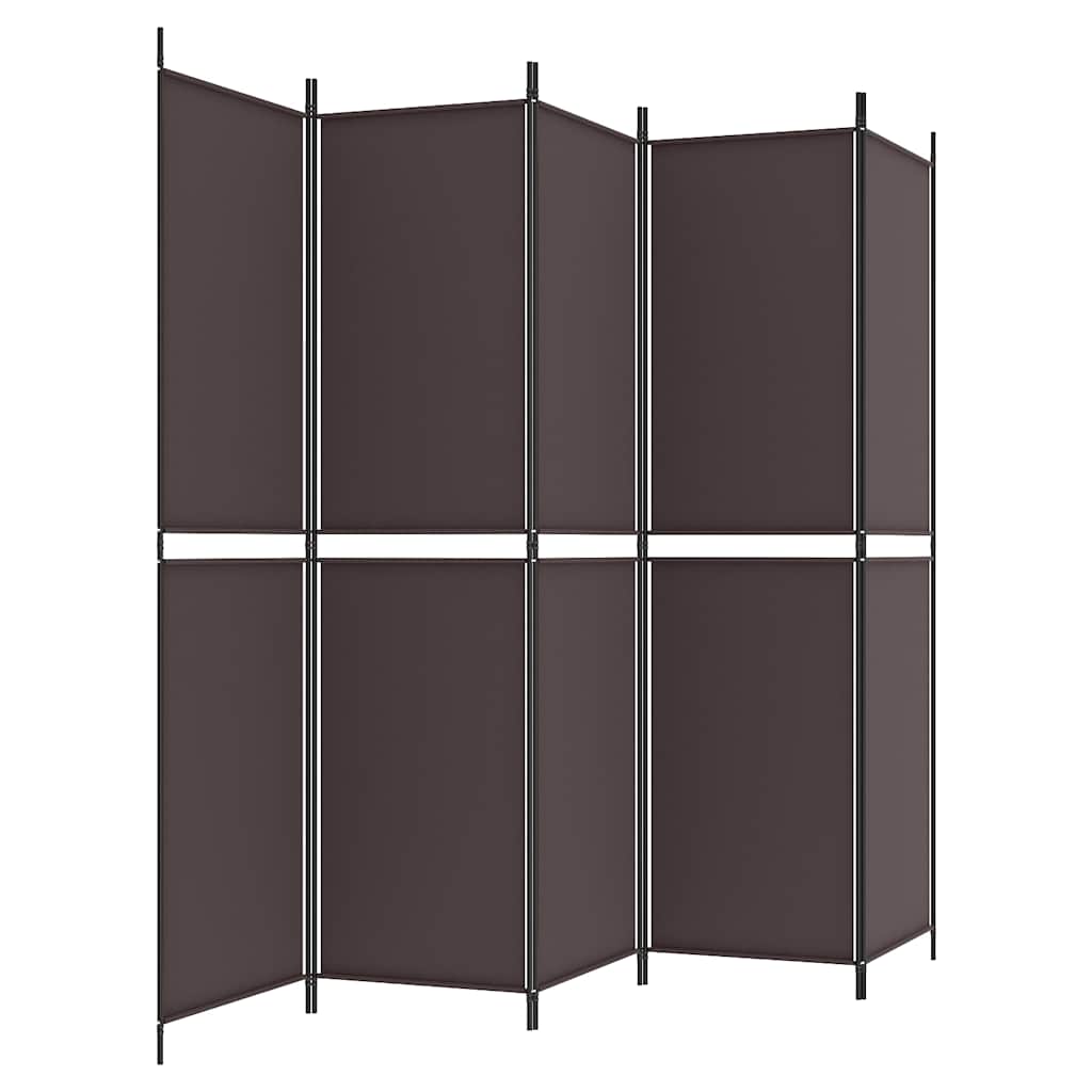 5-Panel Room Divider Brown, image 4