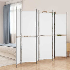 vidaXL 6-Panel Room Divider White 300x200 cm Fabric 1