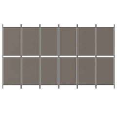 vidaXL 6-Panel Room Divider Anthracite 300x200 cm Fabric 3