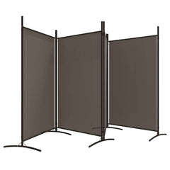 vidaXL 4-Panel Room Divider Anthracite 346x180 cm Fabric 4