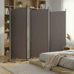 vidaXL 6-Panel Room Divider Anthracite 520x180 cm Fabric 1