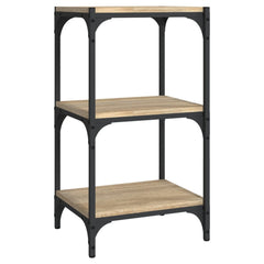 Book Cabinet 40x33x70.5 cm Engineered Wood and Steel Sonoma Oak 40 cm