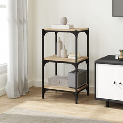 Book Cabinet 40x33x70.5 cm Engineered Wood and Steel Sonoma Oak 40 cm