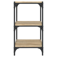 Book Cabinet 40x33x70.5 cm Engineered Wood and Steel Sonoma Oak 40 cm