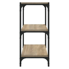 Book Cabinet 40x33x70.5 cm Engineered Wood and Steel Sonoma Oak 40 cm
