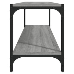 vidaXL TV Cabinet Grey Sonoma 100x33x41 cm Engineered Wood and Steel 5